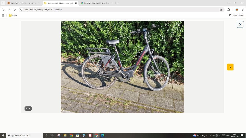 damesfiets concordia middenmotor/display, Enlèvement, Utilisé, Autres marques