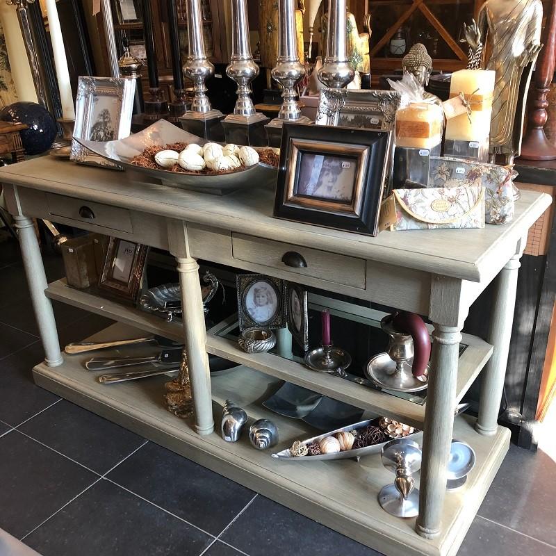 Flamant SIDETABLE / WANDTAFEL / ROOMDIVIDER Eichholtz, Huis en Inrichting, Woonaccessoires | Overige, Zo goed als nieuw, Hout