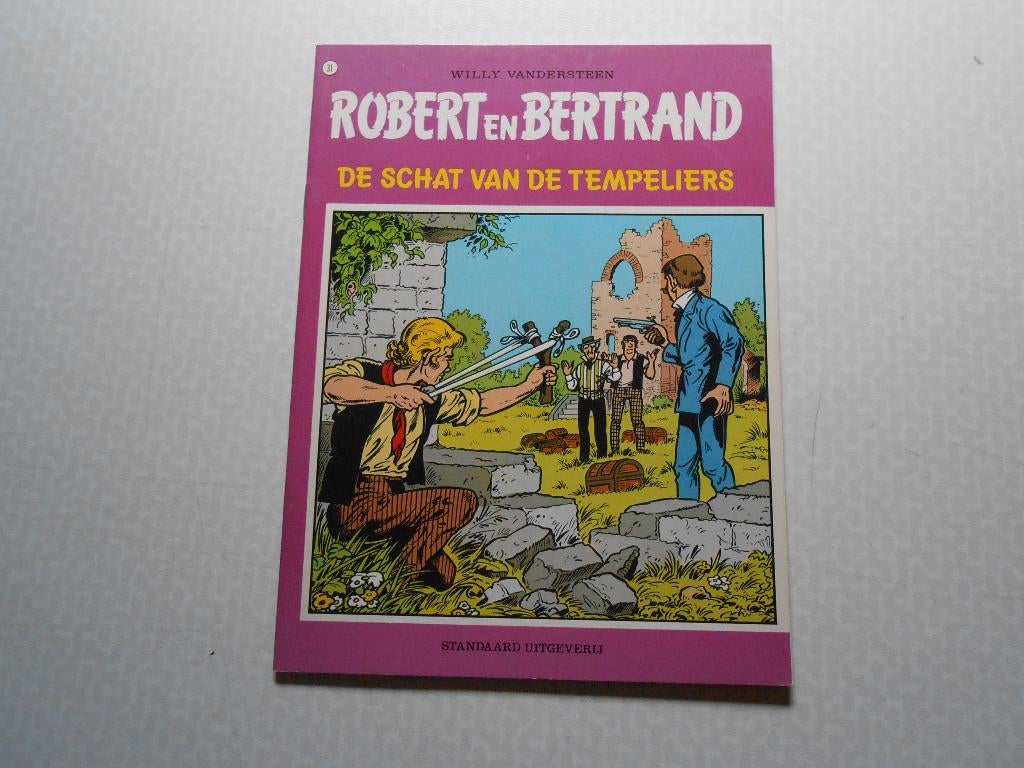 Robert en Bertrand 31 De schat van de tempeliers 1979 ste dr, Neuf, Enlèvement ou Envoi, Willy Vandersteen, Une BD
