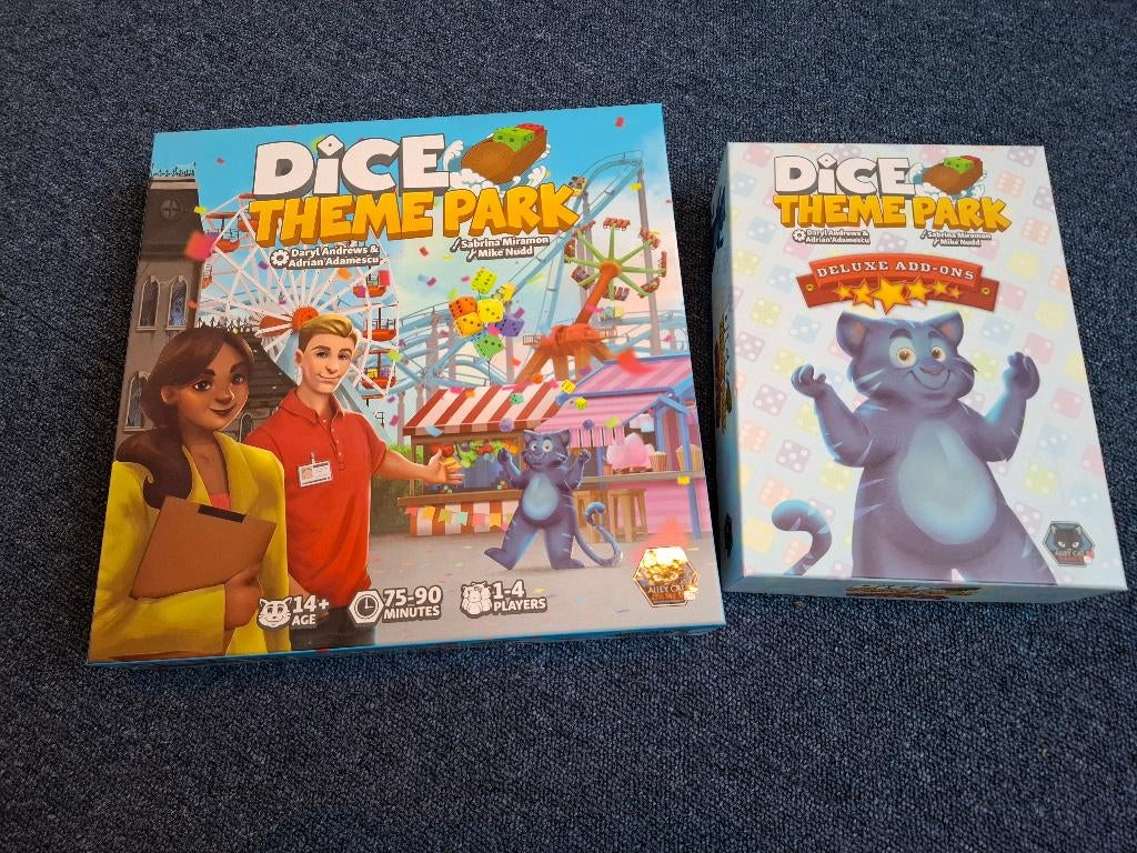 Kickstarter Dice Theme Park, Een of twee spelers, Ophalen of Verzenden, Zo goed als nieuw, Alley cat games