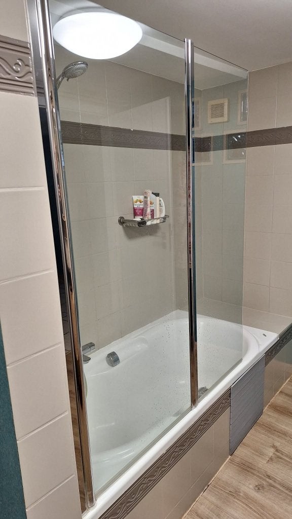 vitre douche, Enlèvement, Utilisé, Verre, Baignoire