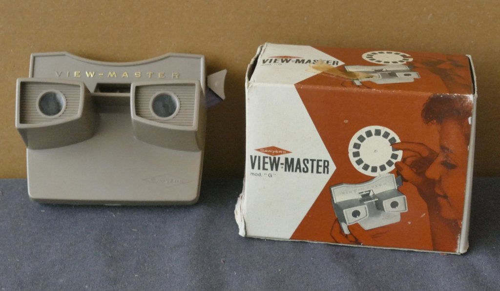 View-master Visionneuse type G + boîte , testée : ok, Antiquités & Art, Enlèvement ou Envoi