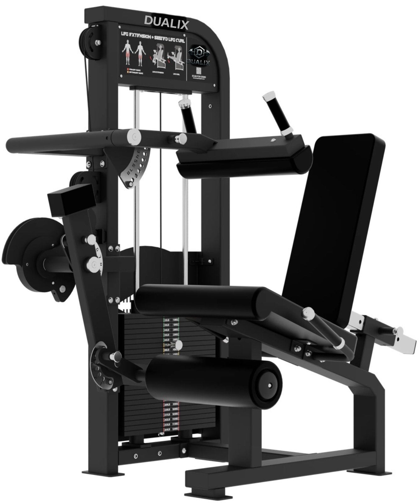 Extension et flexion des jambes Dualix Titan à double positi, Sports & Fitness, Enlèvement ou Envoi, Neuf