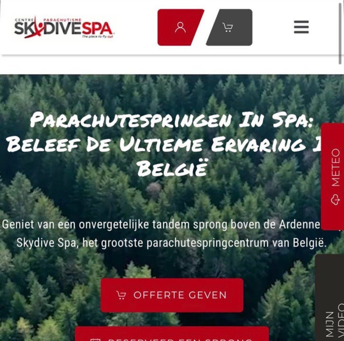 Tandemsprong en 360 video (nieuwprijs 350 euro), Eén persoon