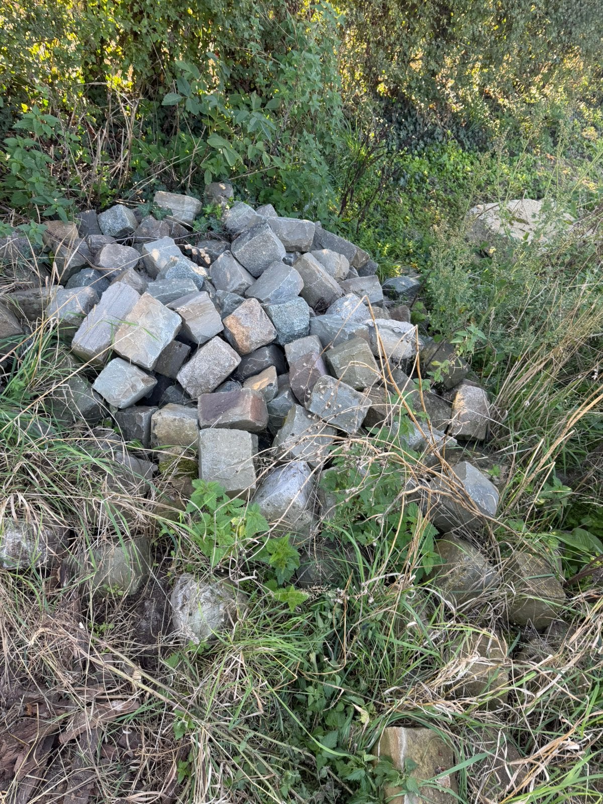 Kasseien +-20m2, Tuin en Terras, Ophalen, Gebruikt