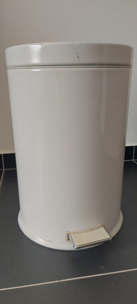 Poubelle à pédale Brabantia (avec seau intérieur en zinc), Maison & Meubles, À pédale, Enlèvement ou Envoi, 20 à 30 litres, Utilisé