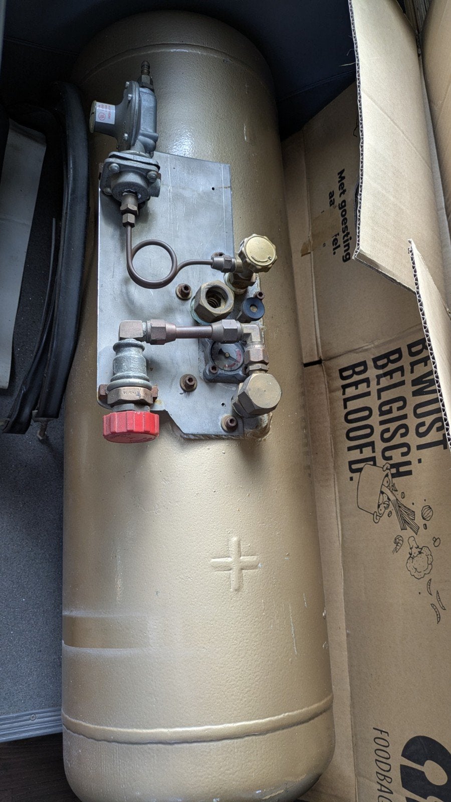 Lpg tank met straalkachels, Ophalen, Gebruikt