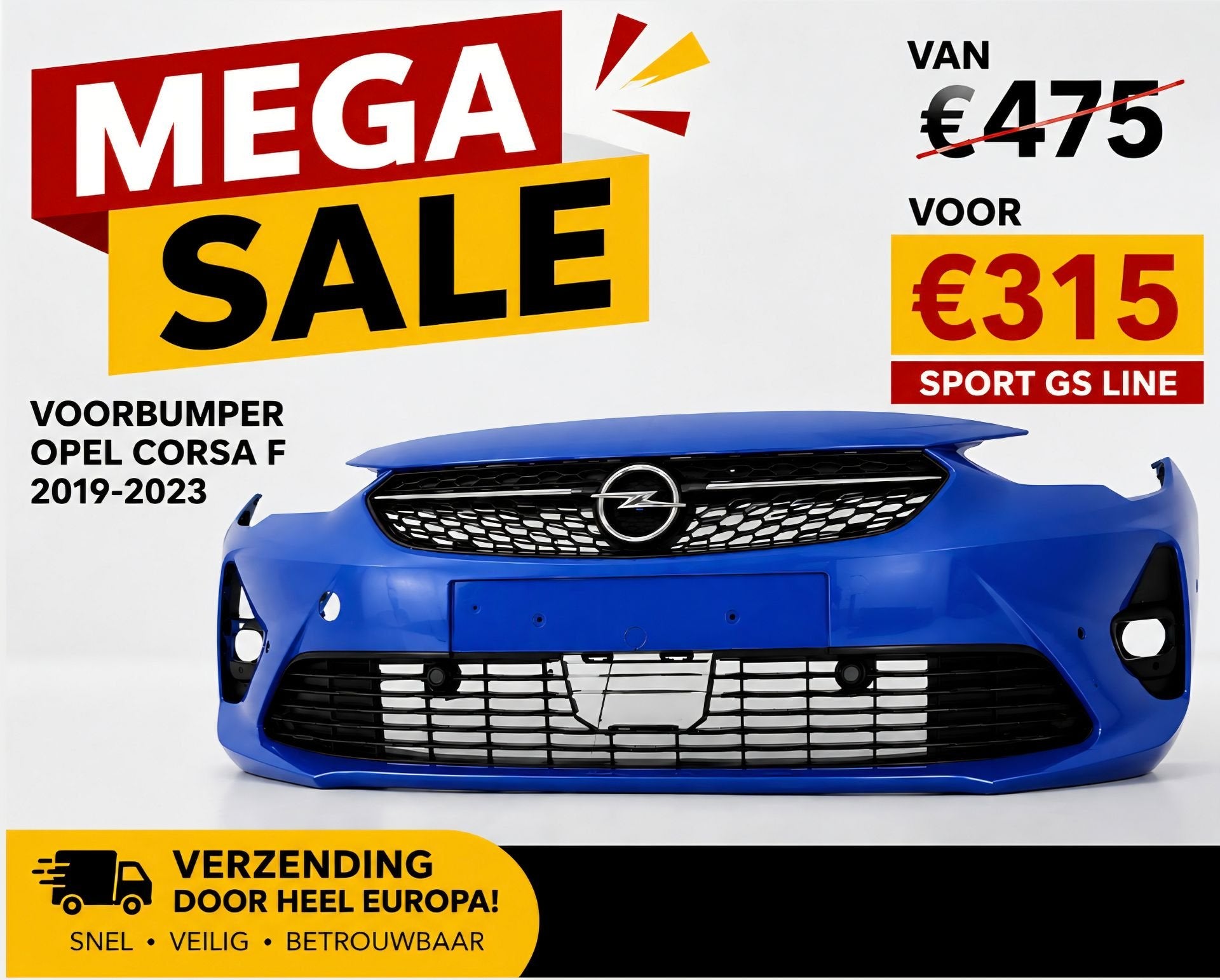 Voorbumper Opel Corsa F GS LINE ORIGINEEL 9830340080 bj.2019, Gebruikt, -, Voor, Ophalen of Verzenden
