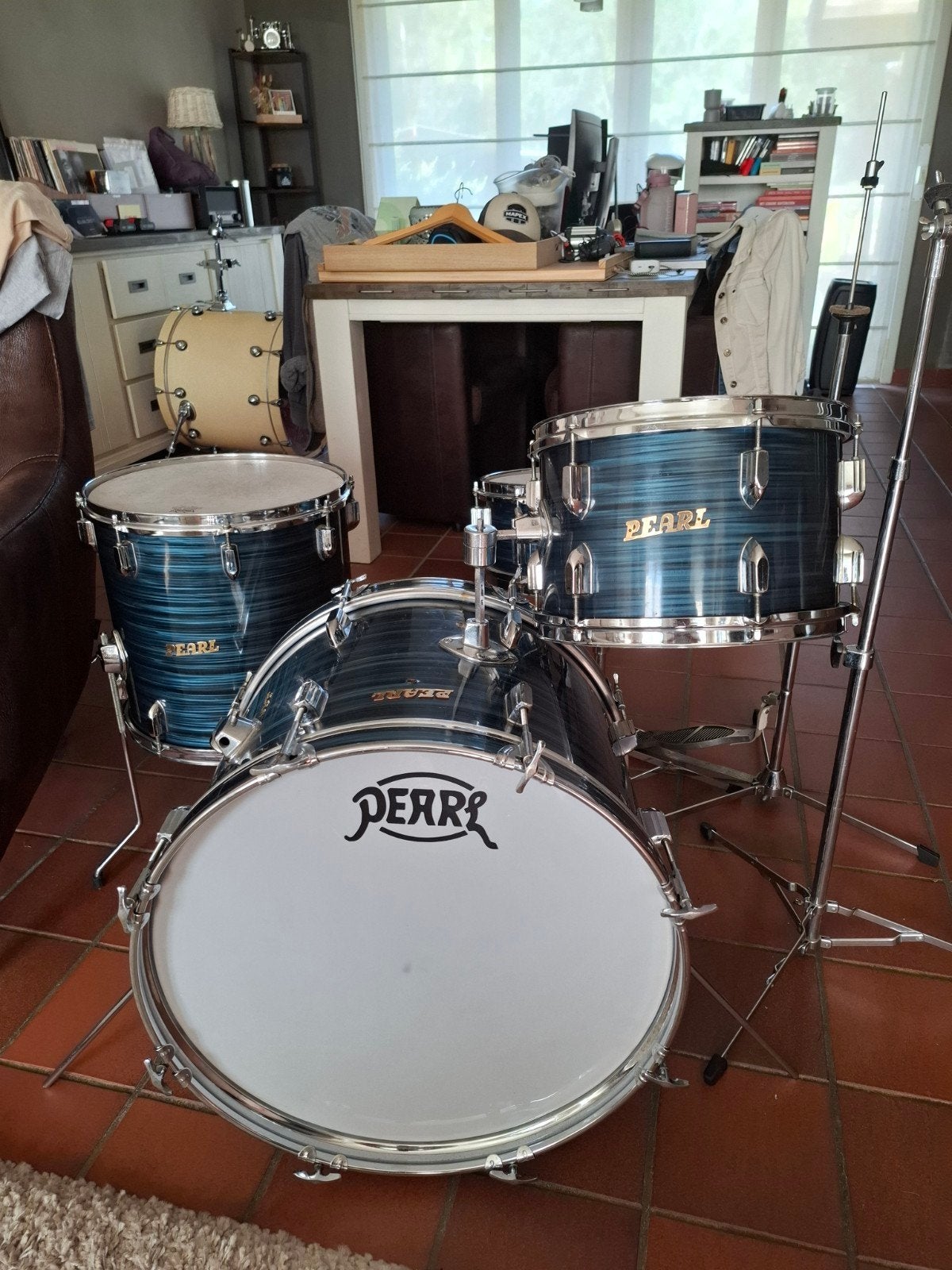70's vintage Pearl president drumstel + originele hardware, Muziek en Instrumenten, Ophalen, Zo goed als nieuw, Drums of Percussie