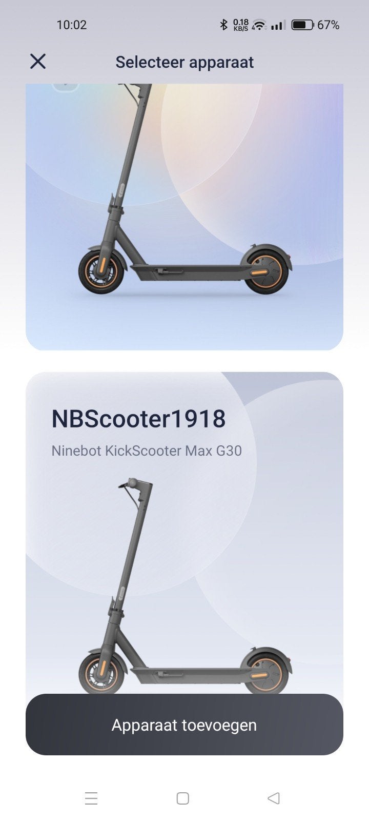 elektrische step ninebot, Ophalen, Zo goed als nieuw, Elektrische step (E-scooter), Segway-Ninebot