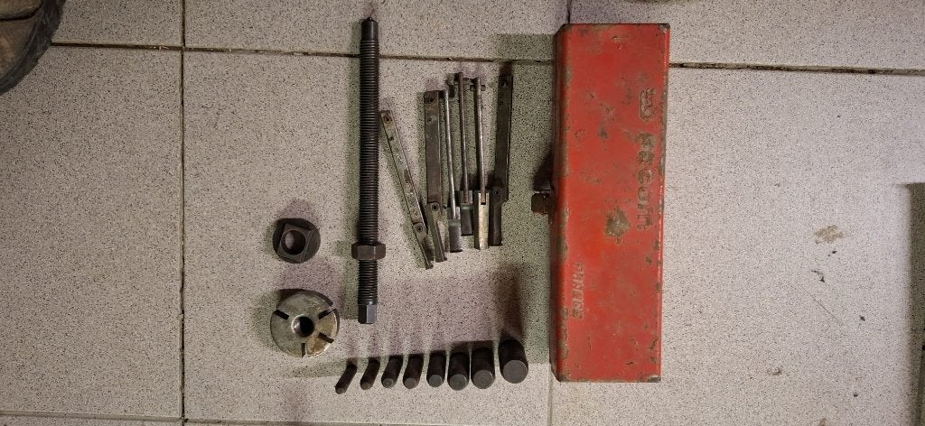 Poelietrekker facom U50, Ophalen, Gebruikt