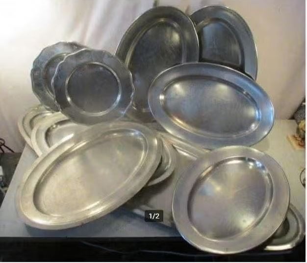Grote Partij van allerlei INOX Schalen en Kommen, Huis en Inrichting, Ophalen of Verzenden, Zo goed als nieuw, Metaal, Kom(men)