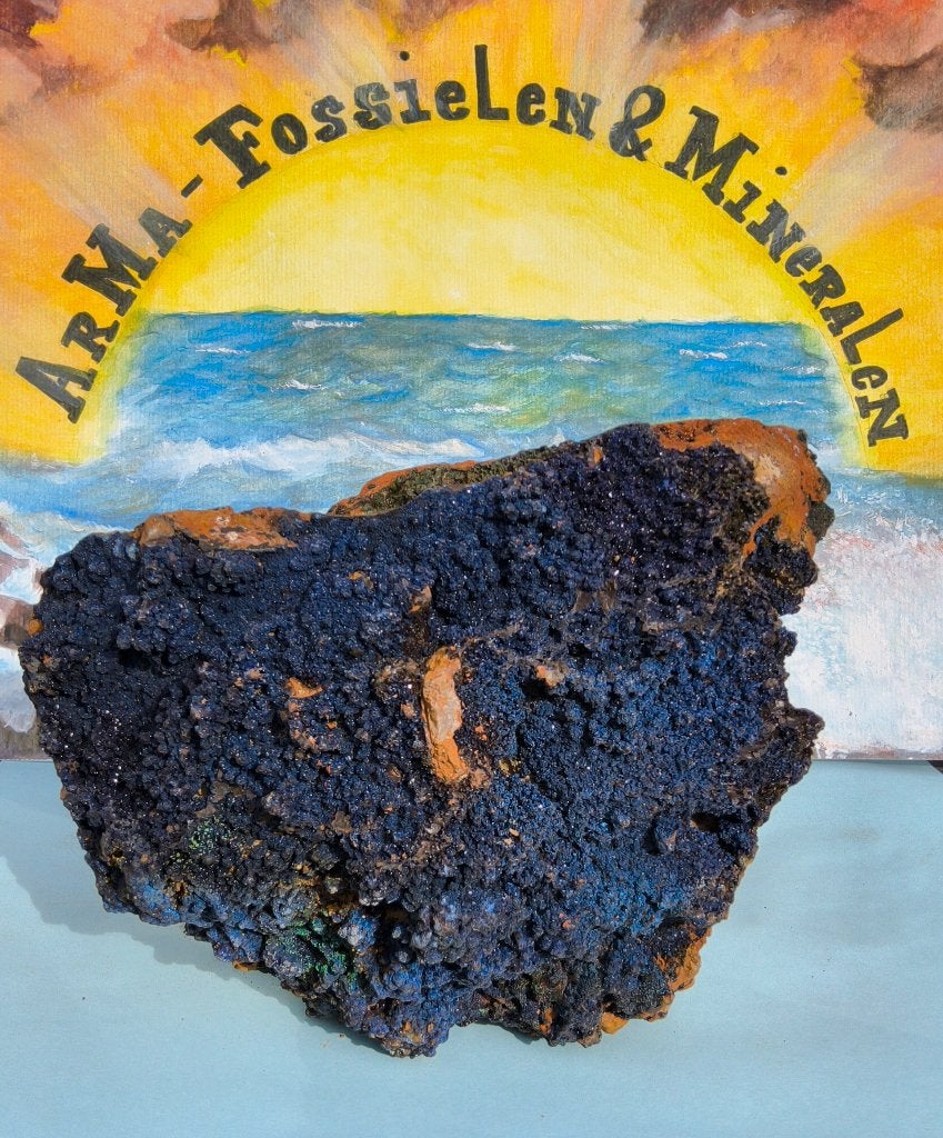 Azurite et malachite dans une matrice, Collections, Enlèvement ou Envoi, Minéral