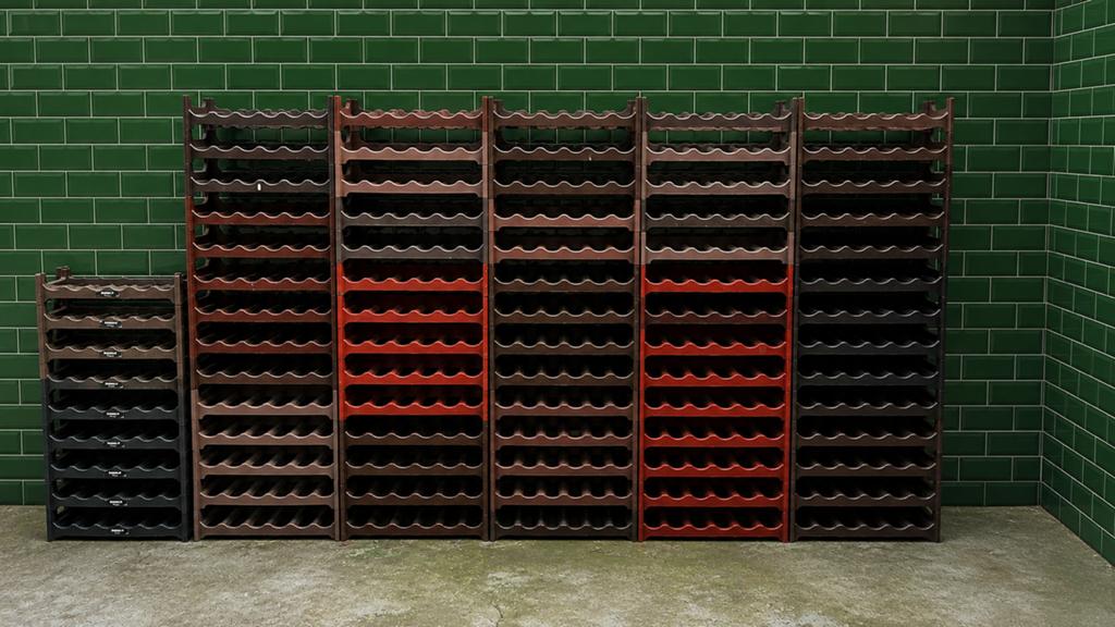 Flessenrek modulair 80 stuks perfecte staat, Ophalen of Verzenden, Zo goed als nieuw