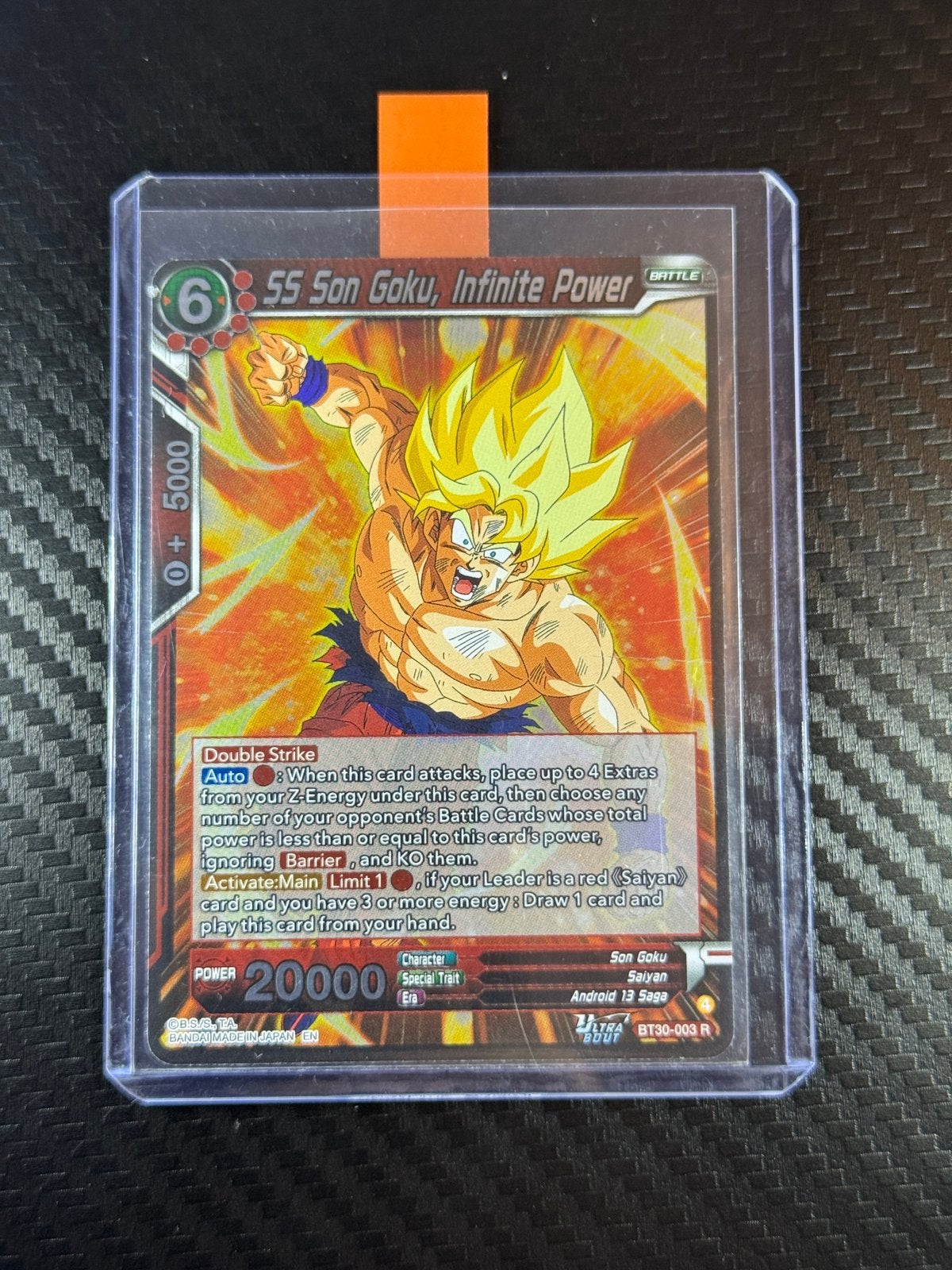 SS Son Goku, Infinite Power | R | Holo | #BT30-003, Hobby en Vrije tijd, Verzamelkaartspellen | Yu-gi-Oh!, Verzenden, Zo goed als nieuw