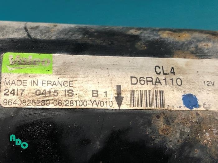Startmotor van een Citroen Nemo (Nemo 08-), Gebruikt, -, Ophalen of Verzenden, -