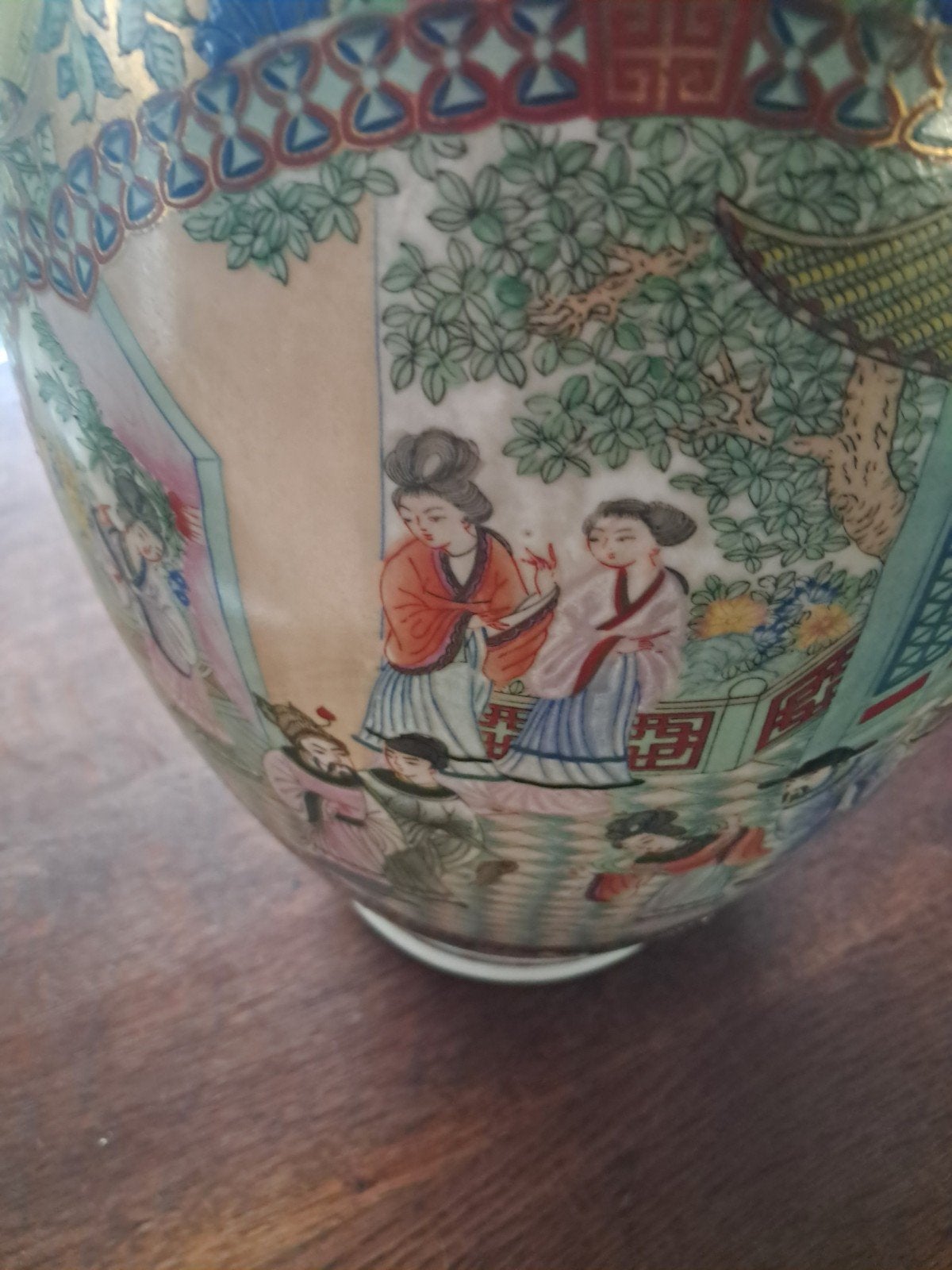 Chinese vaas famille rose stijl, Antiek en Kunst, Ophalen of Verzenden