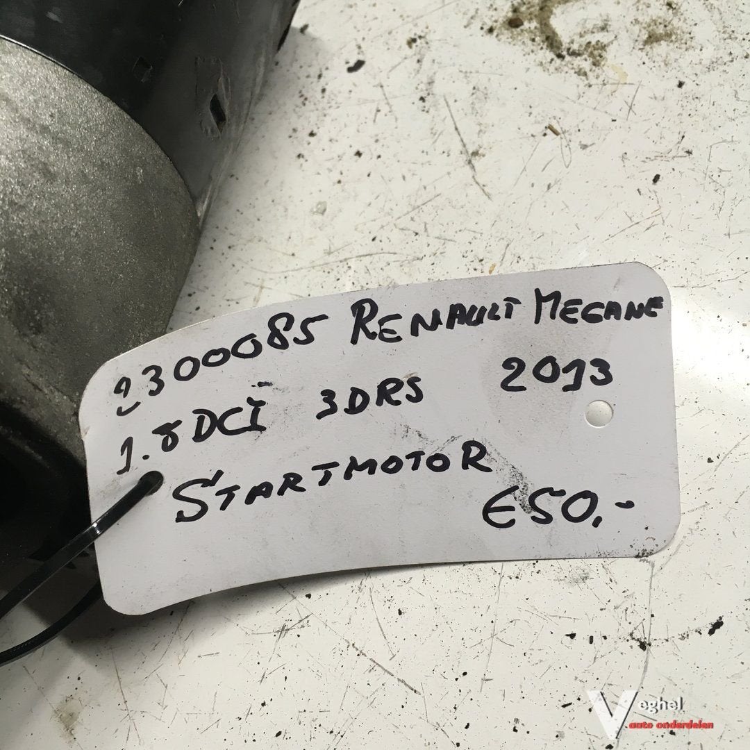 Renault Megane 5drs 1.5 DCI 2013 2300085  Startmotor, Gebruikt, -, -, Ophalen of Verzenden