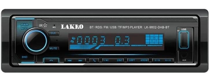 Lakro radio LK-9802-DAB-BT Auto Radio 4x80watt