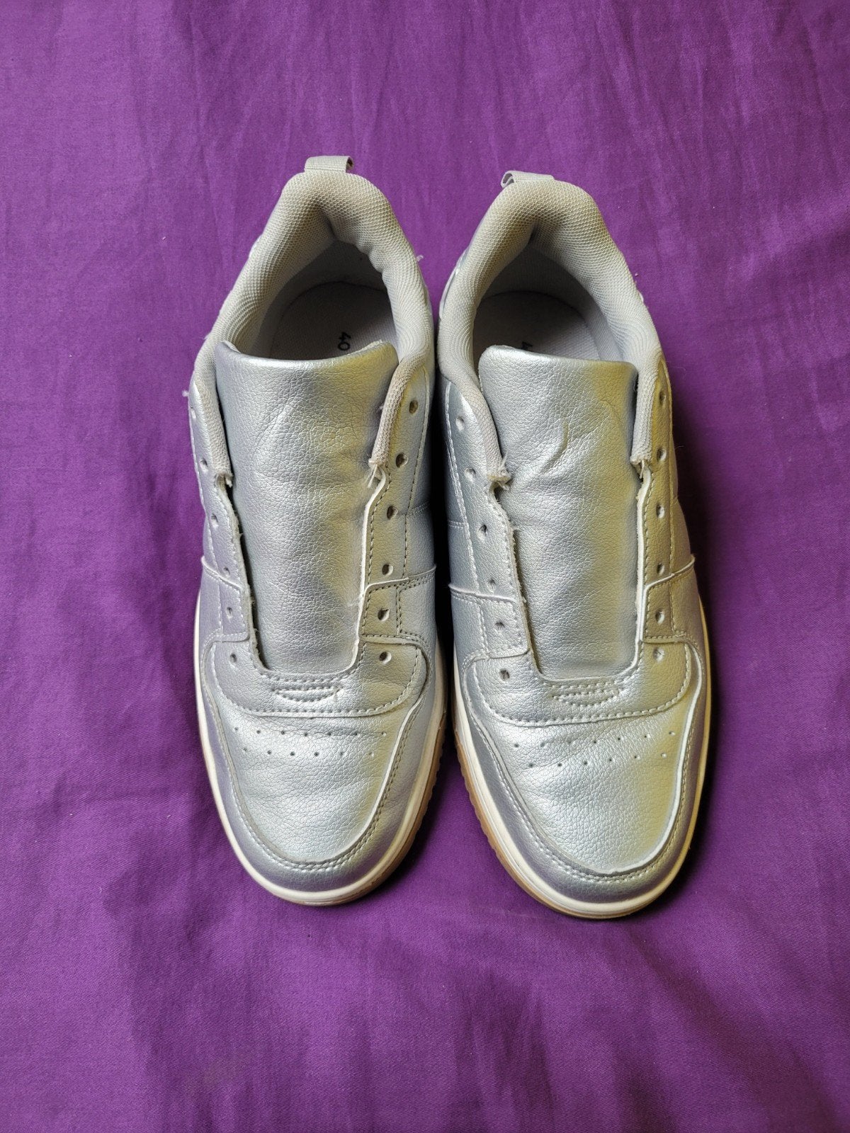 Espadrilles argentées TEX (Carrefour), taille 40, sans lacet, Enlèvement ou Envoi, Autres couleurs, Sneakers et Baskets, Tex