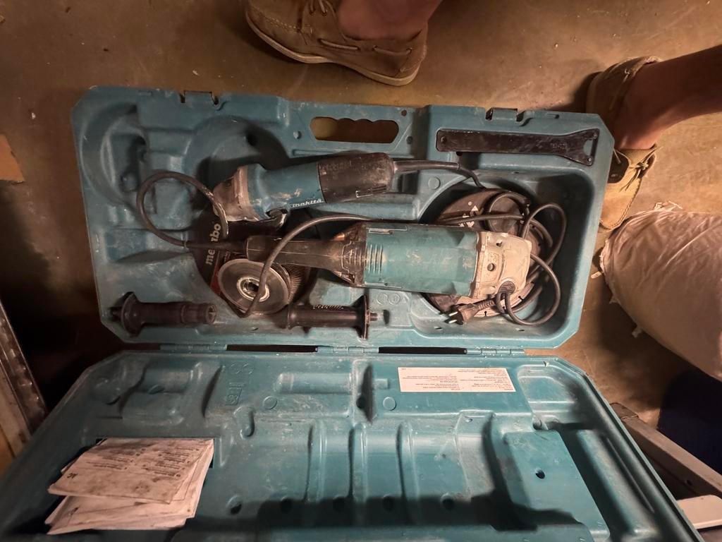 Makita slijperset, Doe-het-zelf en Bouw, Ophalen, Zo goed als nieuw