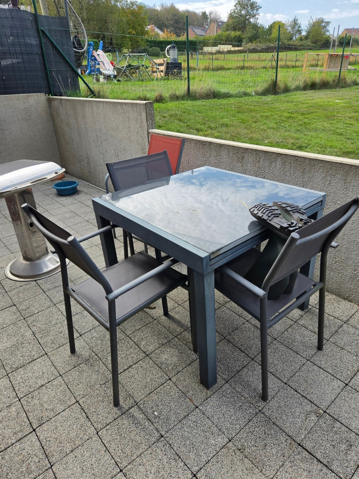 ensemble de terrasse de jardin, Salons de jardin, Aluminium, Utilisé, Enlèvement
