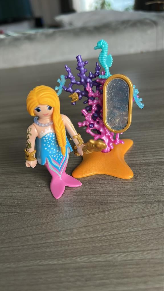 zeemeermin met spiegel playmobil 9255, Ophalen of Verzenden, Gebruikt, Complete set