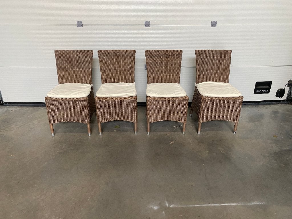 (81) Set van 4 tuinstoelen Bristol, Tuin en Terras, Ophalen, Zo goed als nieuw