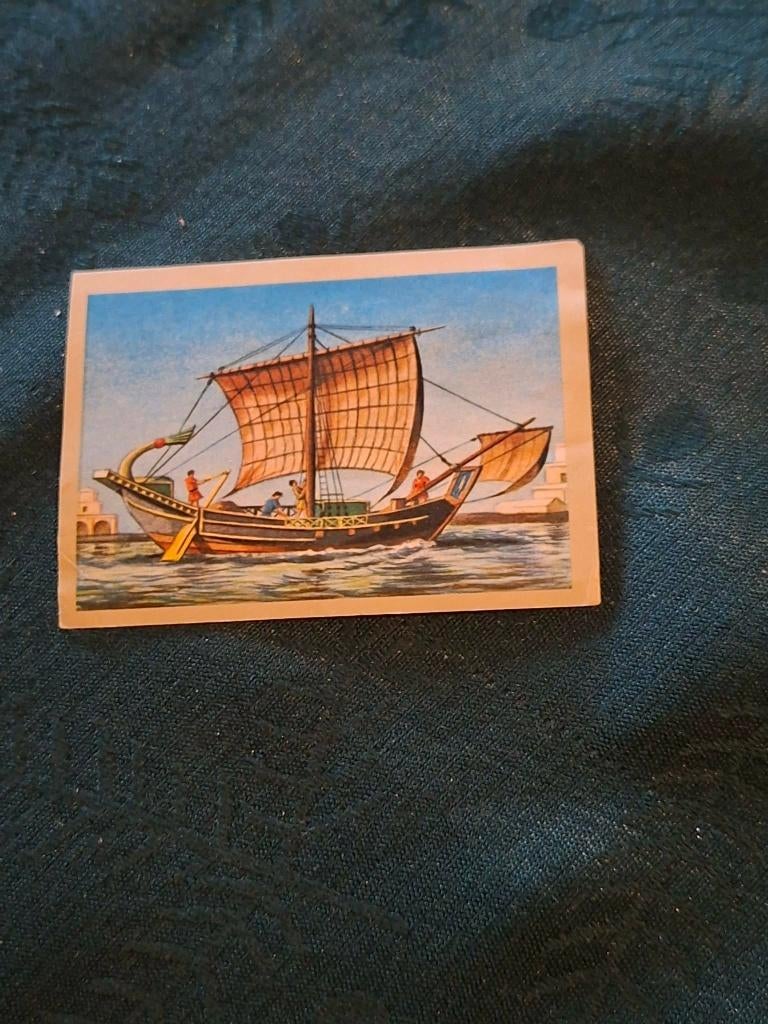 Prentje/Chromo : Romeins handelsschip/Chocolade Jacques, Ophalen of Verzenden, Gebruikt, Overige onderwerpen, Prent