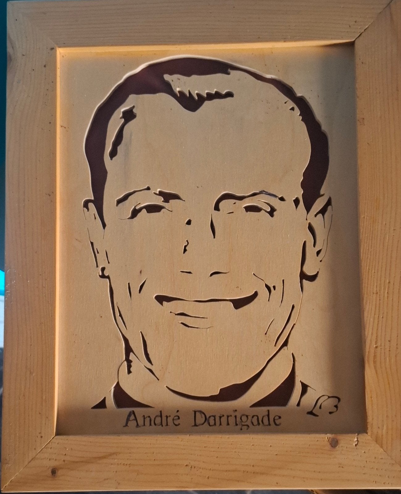 cadre en bois André Darrigade, Enlèvement ou Envoi, Bois