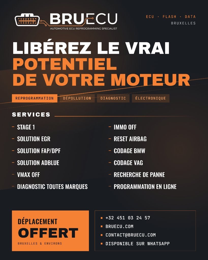 Stage 1 EGR/FAP/AdBlue IMMO OFF / électricien auto, Enlèvement