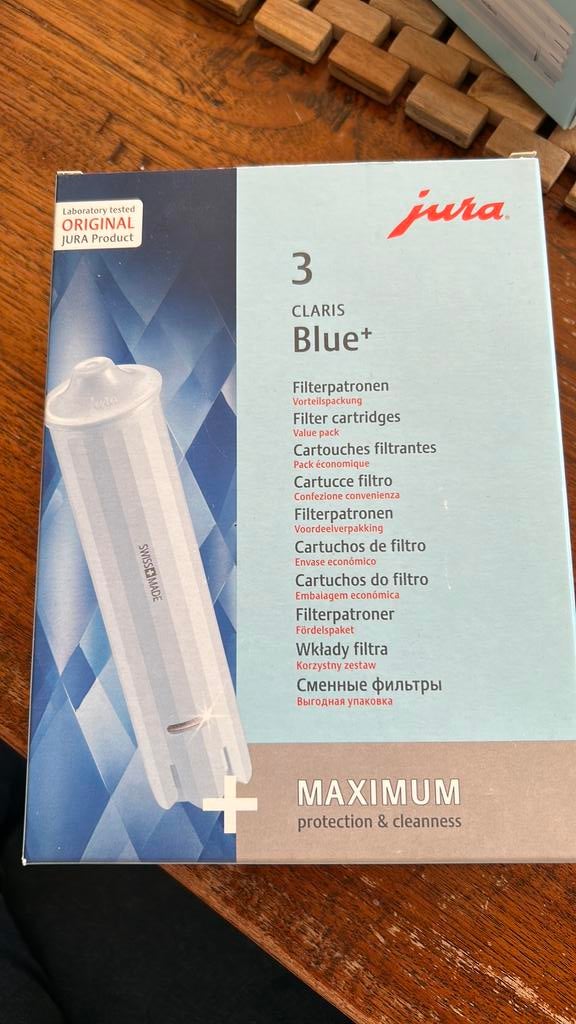4 stuks JURA Filterpatronen Claris Blue+, Elektronische apparatuur, Ophalen of Verzenden, Nieuw
