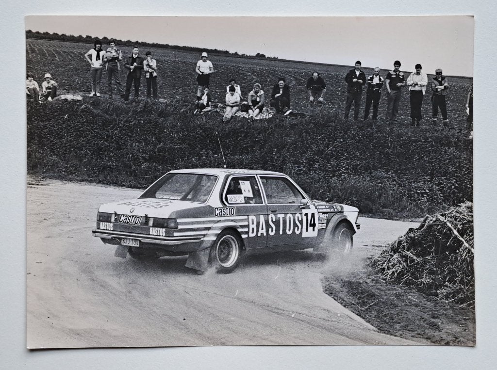Originele rallyfoto Patrick Snijers – BMW 323i E21 Bastos, Ophalen of Verzenden, Gebruikt, Auto's