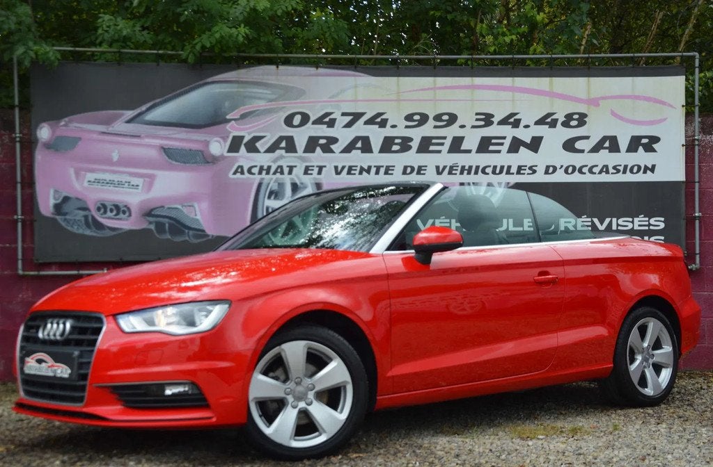 Audi A3 Cabriolet 2.0TDi Quattro Sport NEUF NAV 30.991KM, Autos, Rouge, Achat, Entreprise, Noir