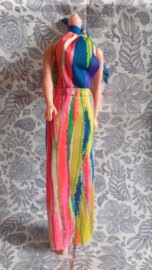 Robe vintage pour poupée barbie, Enlèvement ou Envoi, Poupée