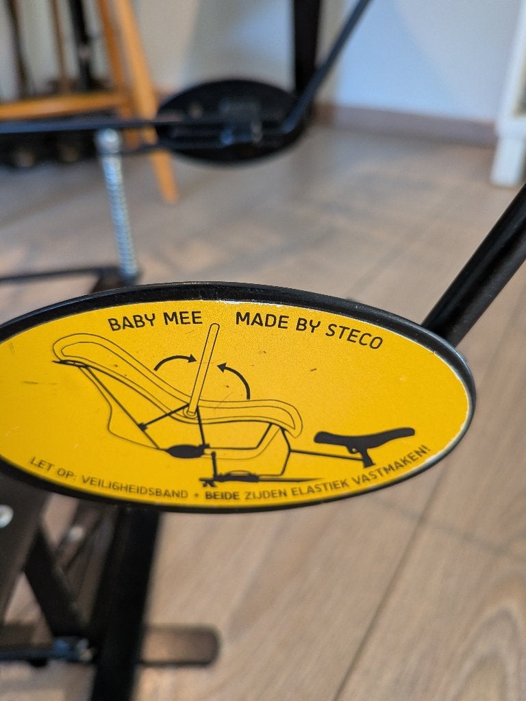 Steco baby-mee maxicosidrager voor bakfiets, Fietsen en Brommers, Ophalen, Zo goed als nieuw