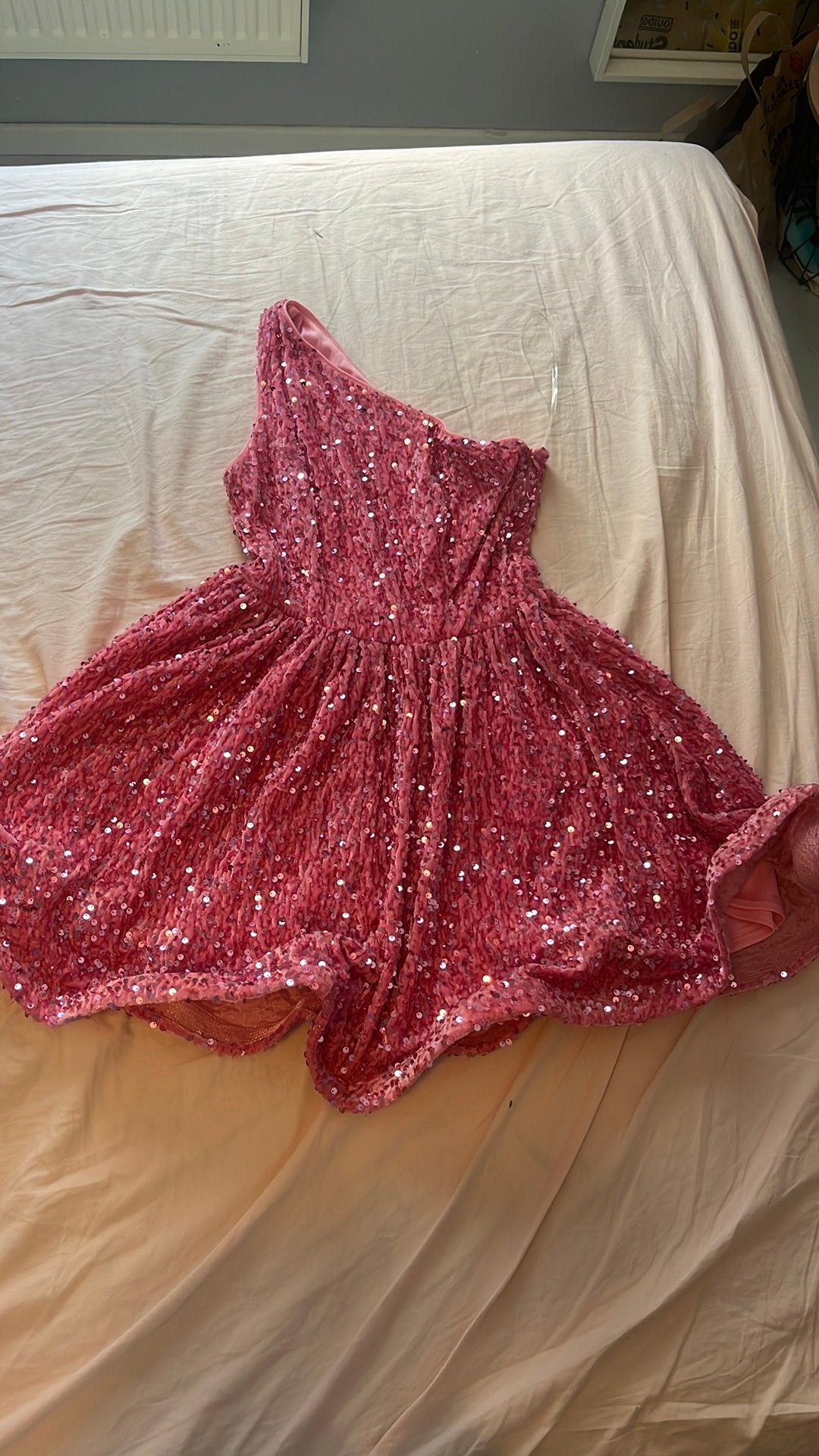 roze jurk met strass, Maat 38/40 (M), Faeriesty, Ophalen of Verzenden, Zo goed als nieuw