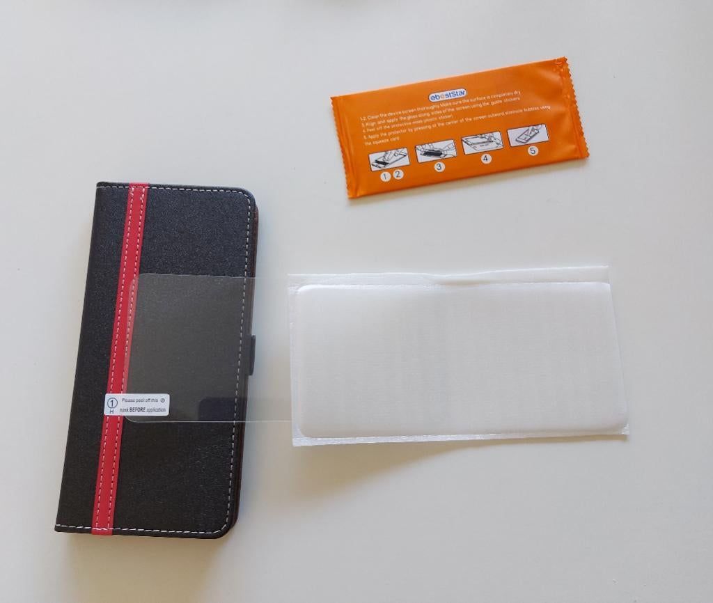 Hoesje en schermbeschermer Samsung A71, Telecommunicatie, Ophalen of Verzenden, Nieuw, Overige modellen, Frontje of Cover