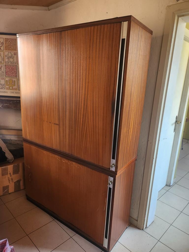 Vintage rolluikkast, Huis en Inrichting, Kasten | Roldeurkasten en Archiefkasten, Ophalen