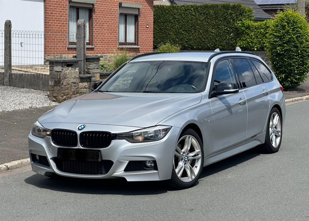 Bmw 318dA 2014 Pack M 2.0d 150ch Euro5b Automatique, Bluetooth, Achat, Alcantara, Noir