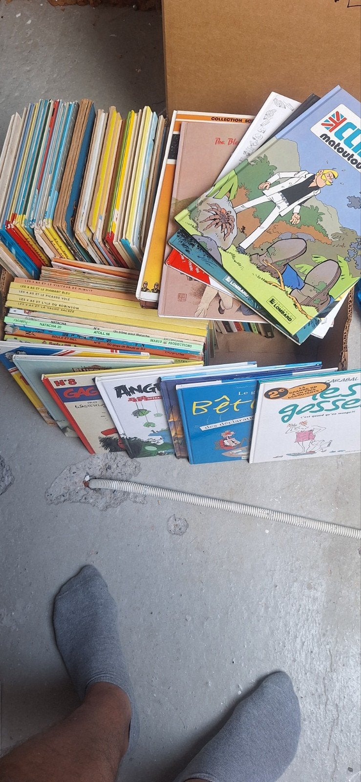 caisse de bd divers, Livres, BD, Plusieurs BD, Enlèvement, Utilisé