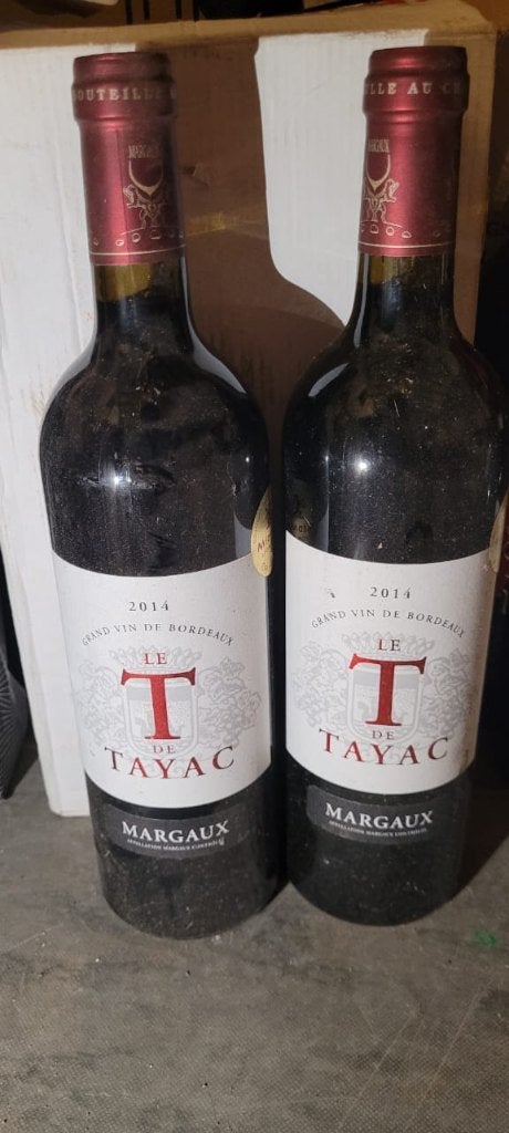 Grand vin de bordeaux le t de tayac margaux	2014, Collections, Vins, Neuf, Pleine, Enlèvement, Vin rouge