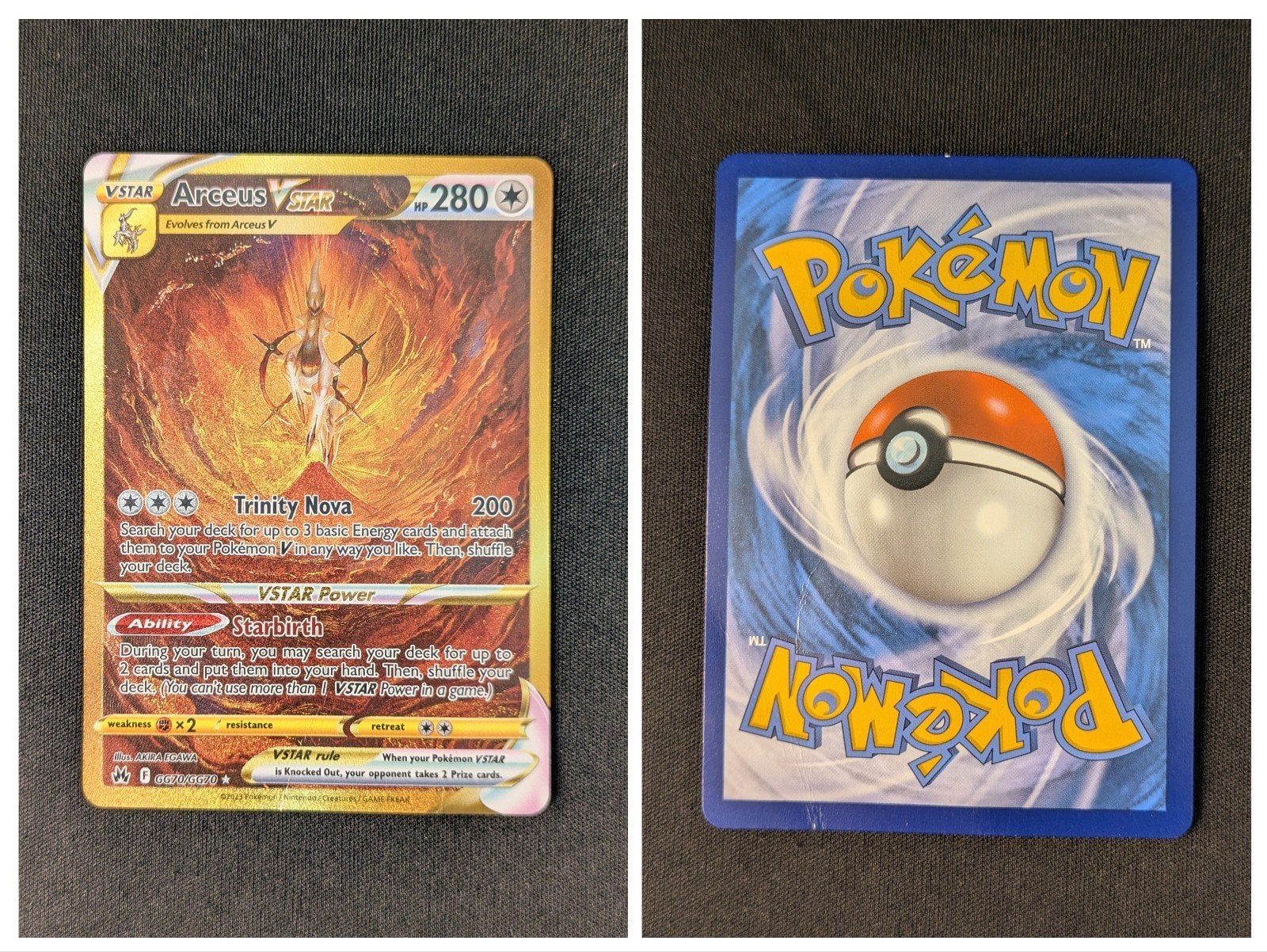 Arceus VSTAR Crown Zenith Gold Played, Enlèvement ou Envoi