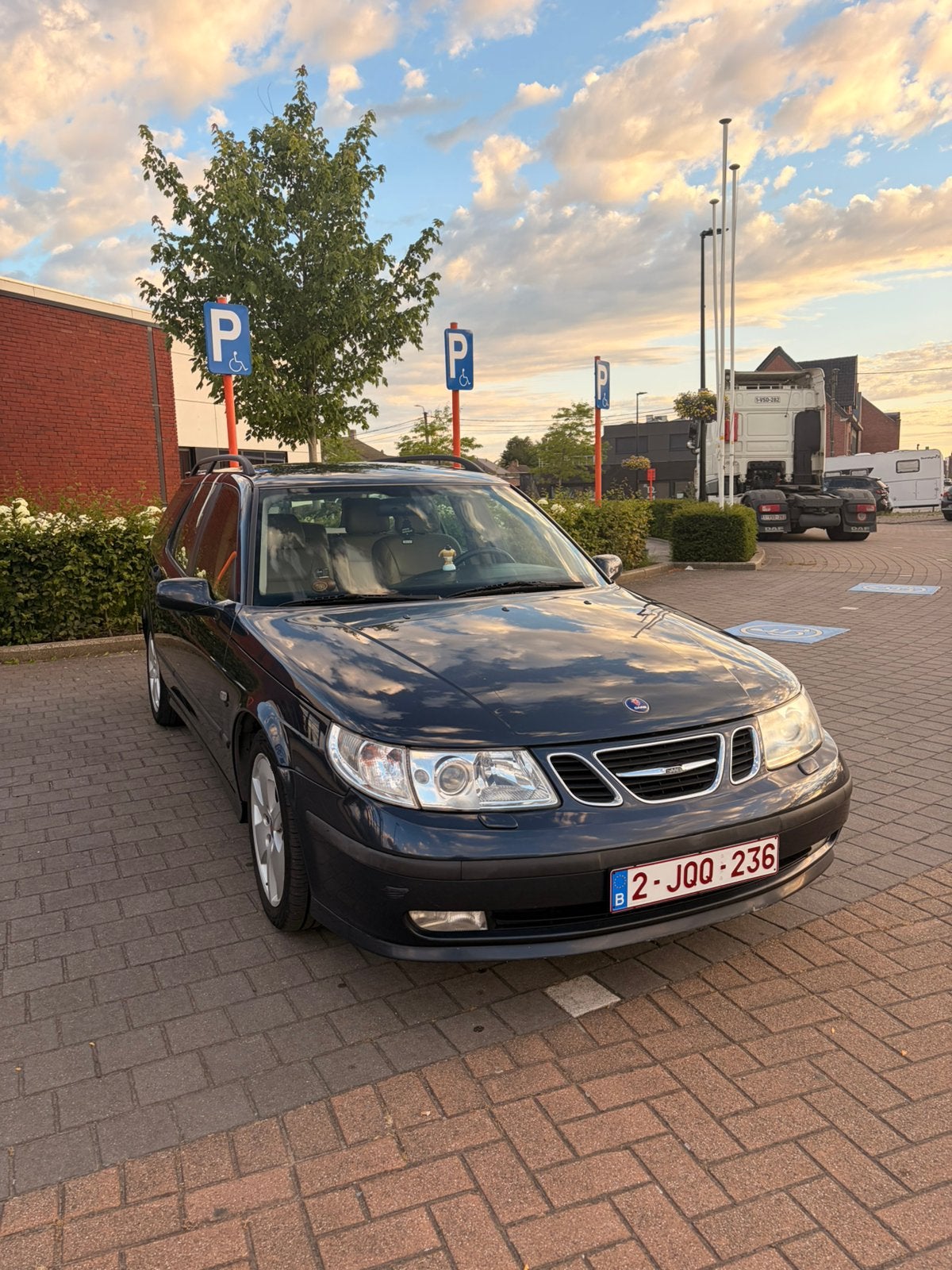 Saab 9-5 2.2 Tid 2004, Autos, Cuir, Achat, Beige, Boîte manuelle