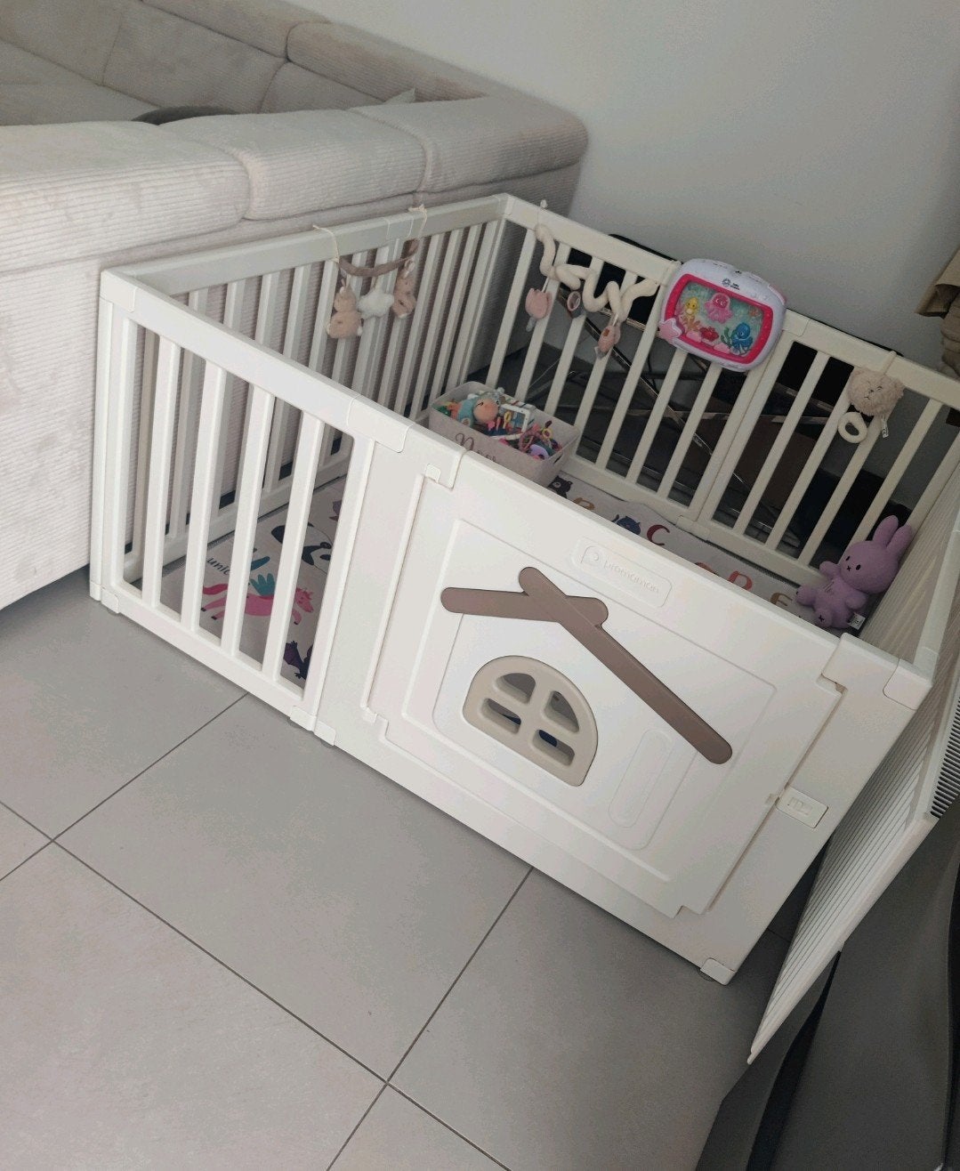 Parc bébé avec tapis, Enlèvement, Comme neuf
