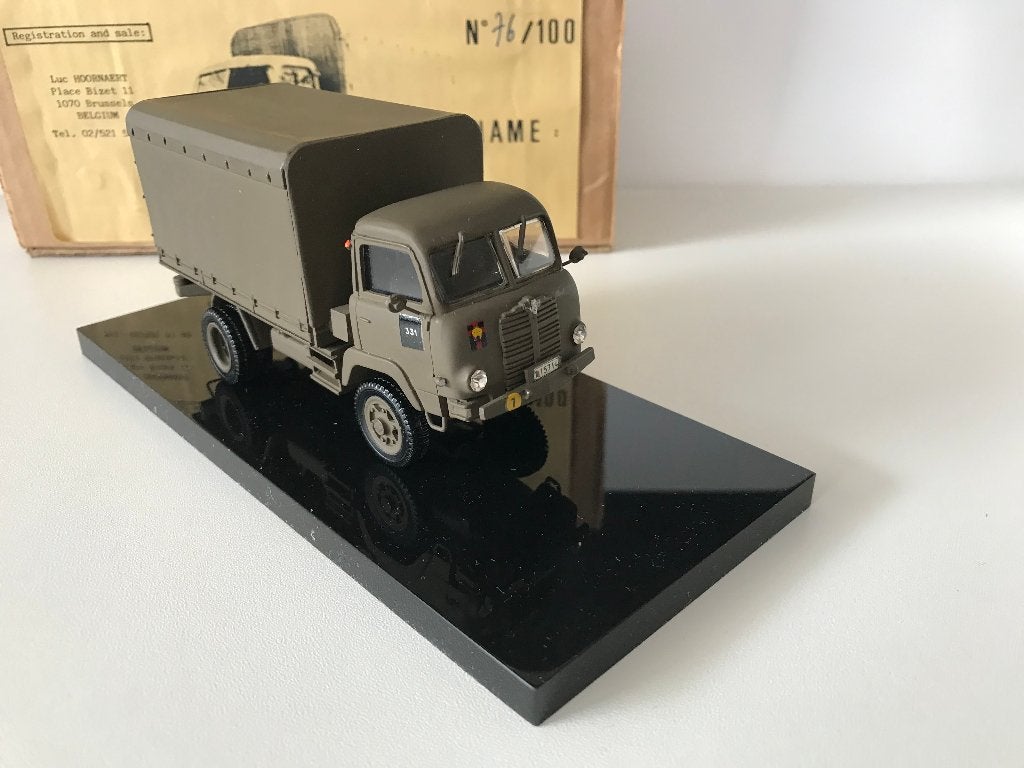 CAMION ARMÉE BELGE - FN BROSSEL MIESSE 62C - 1:50, Enlèvement, Neuf, Bus ou Camion, Autres marques