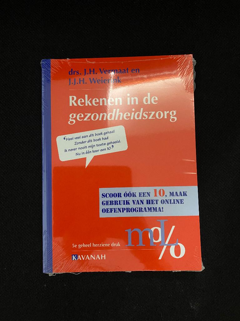 Boek - rekenen in de gezondheidszorg, Ophalen, Nieuw, Hoger Onderwijs