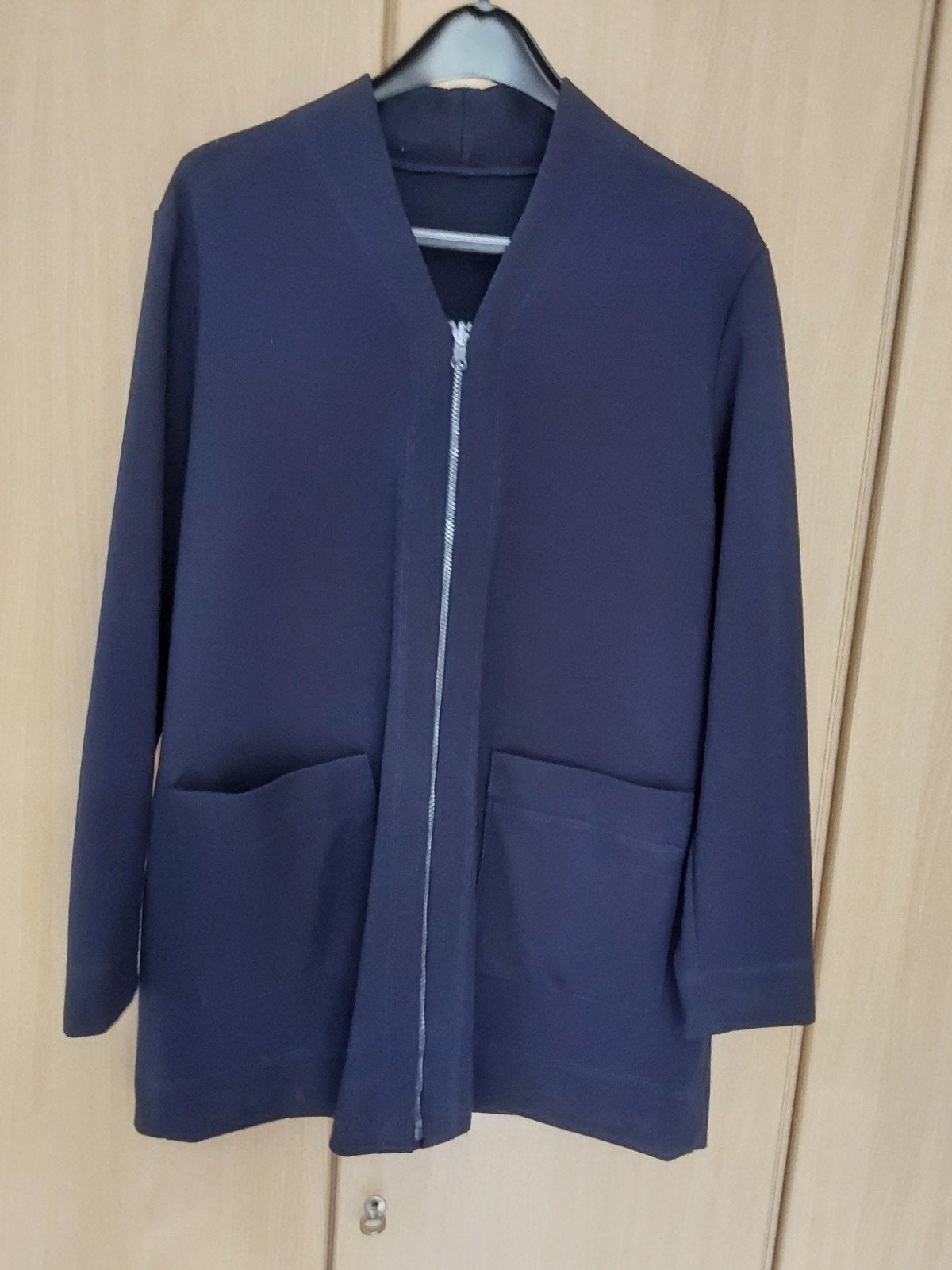 Dames jas--vest blauw, Ophalen, Zo goed als nieuw, Maat 46/48 (XL) of groter, Blauw