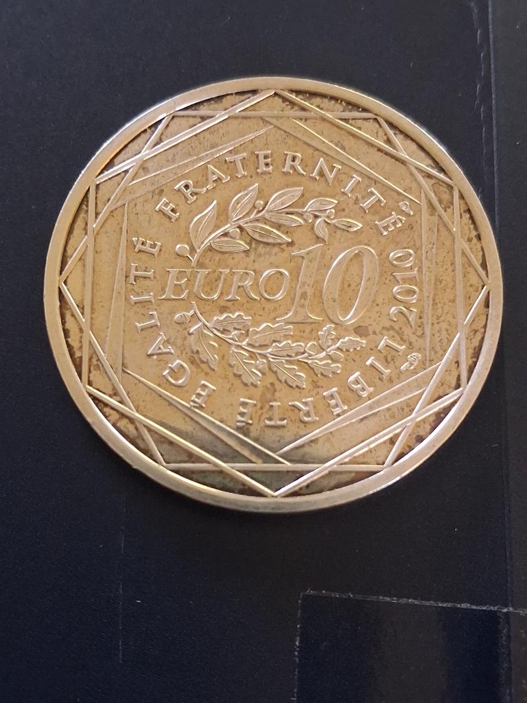 pièce de monnaie  française de 10 euros, Envoi, France, Monnaie en vrac, Argent
