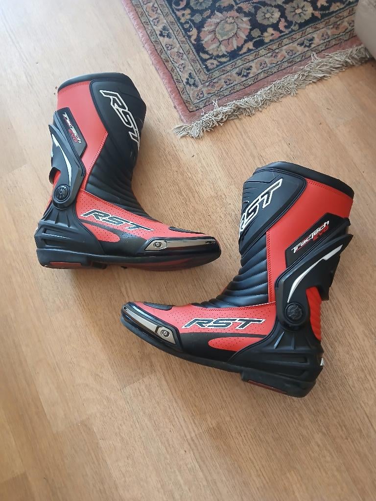 Racelaarzen RST ROOD 46, Motoren, Kleding | Motorkleding, Ophalen, RST, Heren, Nieuw zonder kaartje